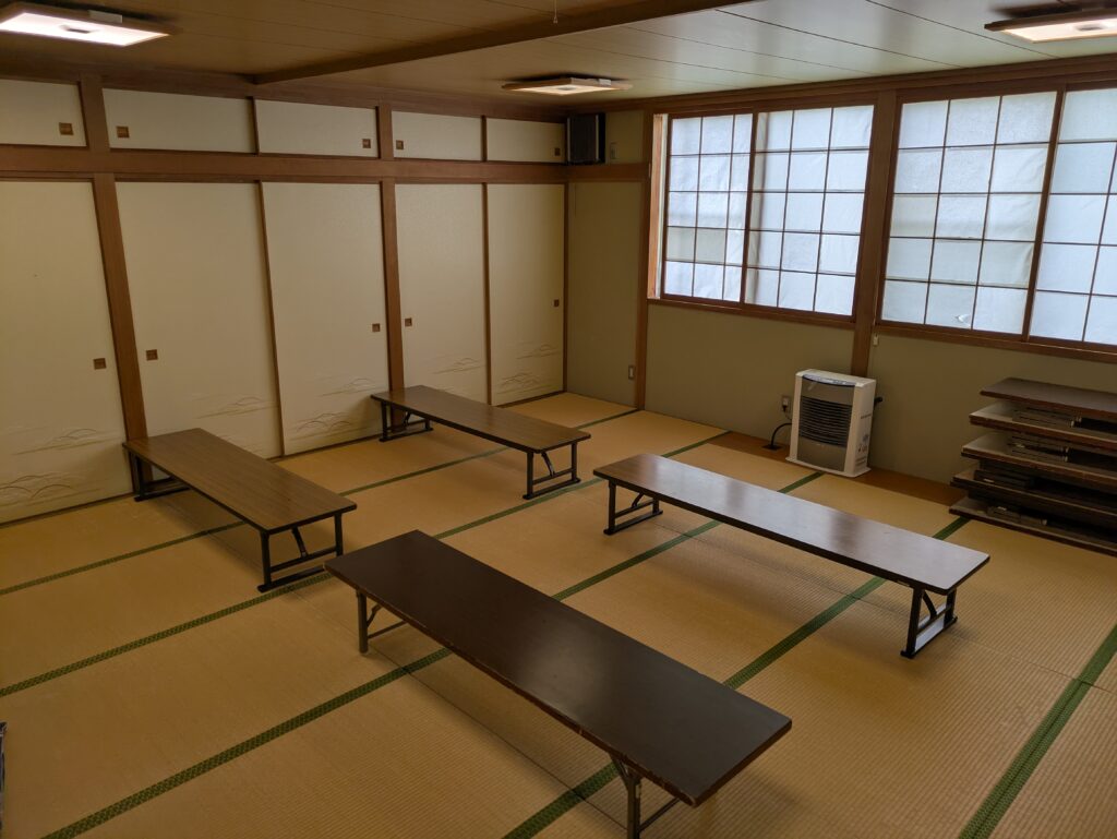 教室内の写真。ロボット教室に最適な和室。